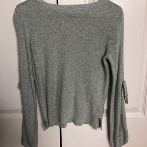 Grey Sweater with Arm Slits